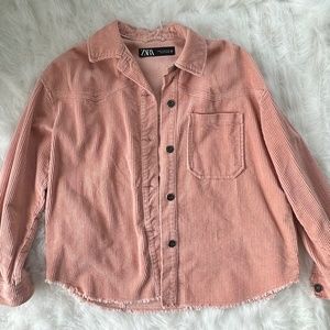 Zara Women’s Pink Corduroy Jacket